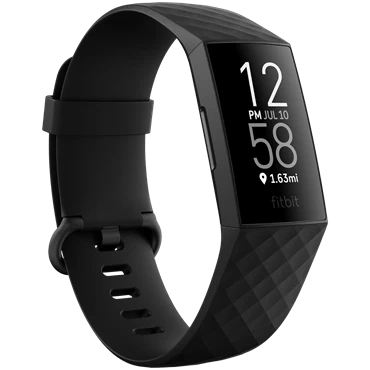 Fitbit Charge 4 - Hỗ trợ GPS - Chính hãng FPT Black