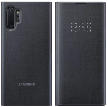 Bao Da LED VIEW Galaxy Note10 EF-NN970 - Chính hãng Black