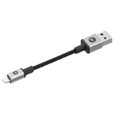 Cáp USB-A to Lightning Mophie 9cm - Chính hãng Black
