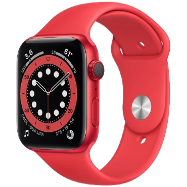 Apple Watch Series 6 (4G) 44mm - Viền nhôm dây cao su - Chính hãng VN/A Red