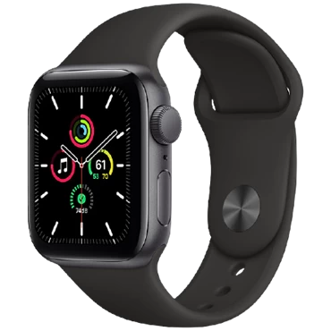 Apple Watch SE (GPS) 44mm - Viền nhôm dây cao su - Chính hãng VN/A Space Gray