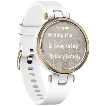 Đồng hồ thông minh Garmin Lily- Bản dây silicon - Chính hãng White