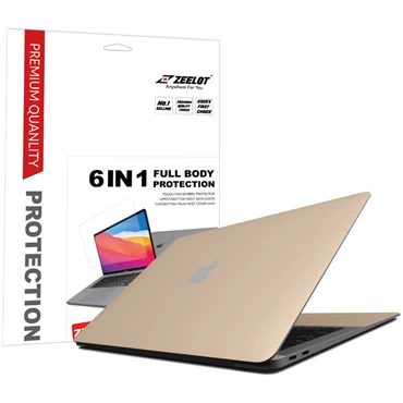 Bộ dán MacBook Air 13' 2020  FULL 6 IN 1 ZEELOT Gold