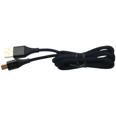 Cáp Pisen Micro USB chống đứt Braided 1.2m (Nylon bện, 2.4A) Chính hãng Black