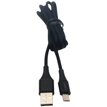 Cáp Pisen Micro USB chống đứt Braided 1.2m (Nylon bện, 2.4A) Chính hãng Black
