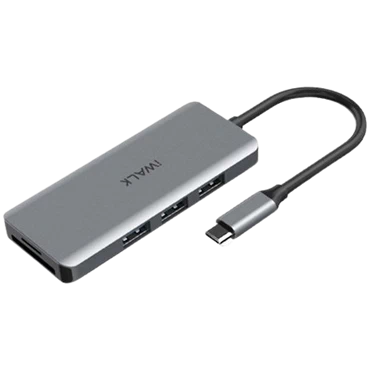 Hub Macbook iWalk HDMI 7 in 1 - ADH003 - Chính hãng Xám