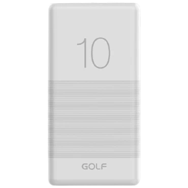 Pin sạc dự phòng Golf Candy 10.000mAh - G80 - Chính hãng Trắng