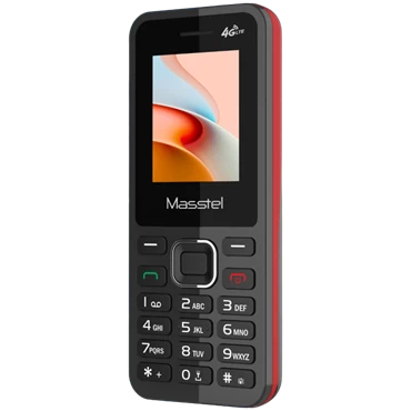 Điện thoại di động Masstel izi 12 4G - Chính hãng Black - Red