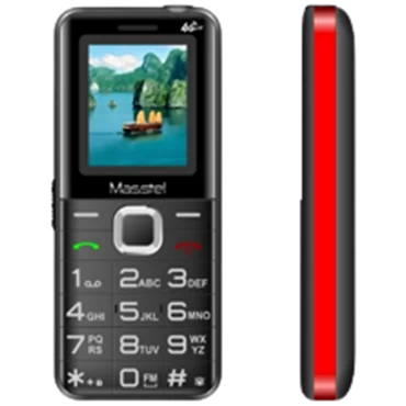 Điện thoại di động Masstel izi 20 4G - Chính hãng Black - Red
