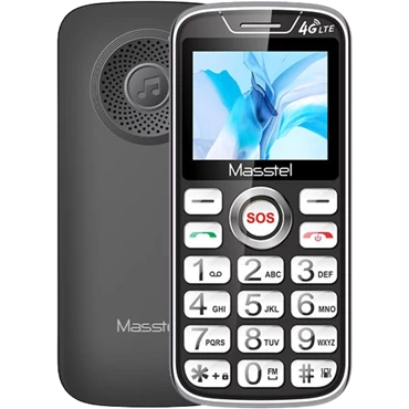 Điện thoại di động Masstel Fami 60 4G - Chính hãng Black