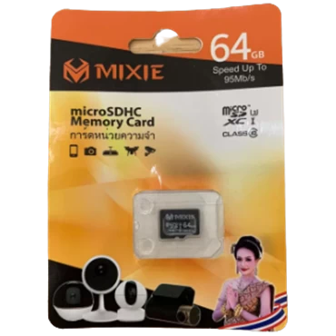 Thẻ nhớ MIXIE 64GB Micro SD Màu Đen