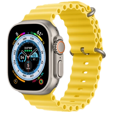 Apple Watch Ultra – GPS + Cellular, 49mm – Titan Case With Ocean Band- VN/A Yellow