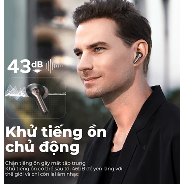 Tai nghe Bluetooth SoundPEATS Capsule 3 Pro - Chính Hãng Đen