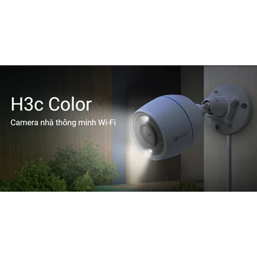 Camera IP Wifi ngoài trời EZVIZ H3C 1080P Full Color - Chính hãng Trắng