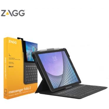 Ốp lưng kèm bàn phím ZAGG Messenger Folio 2 iPad 10.2/10.5"  Black