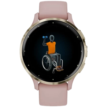 Đồng hồ thông minh Garmin GPS Venu 3S, Trắng ngà viền vàng nhạt-TBH-122 Thái Hà - TBH Hồng Đất
