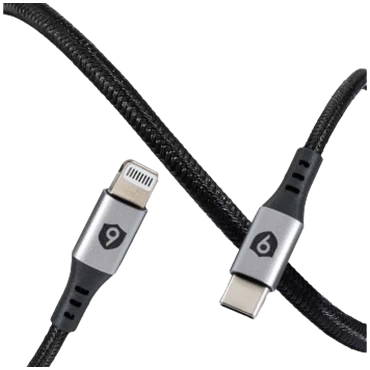 Cáp 9FIT USB-C to Lightning 1M White - 9FCA002W - TBH Black