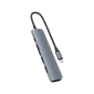 Cổng chuyển HYPERDRIVE BAR 6 IN 1 USB-C HUB HD22E - Chính hãng Grey
