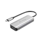 Cổng chuyển đổi Hyperdrive HDMI 4K60HZ 4-IN-1 USB-C Hub (HD41) Gray