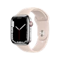 Apple Watch Series 7 - GPS + LTE, 41mm - Vỏ Thép Dây Cao Su - Chính hãng Silver