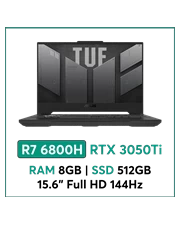Laptop ASUS TUF Gaming A15 FA507RE-HN007W R7-6800H/8GB/512GB