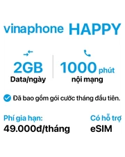 SIM Vinaphone HAPPY (2GB/ngày)