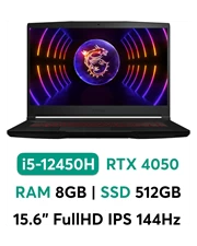 Laptop Gaming MSI GF63 Thin 12VE-460VN - Chính hãng