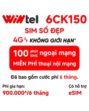 SIM số đẹp Wintel dạng ABAB - Gói cước 6CK150